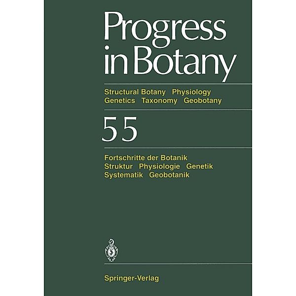 Progress in Botany / Progress in Botany Bd.55, Wolfram Beyschlag