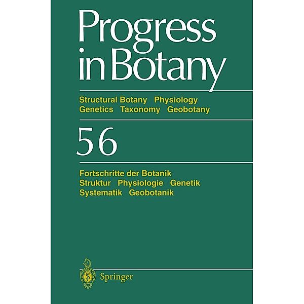 Progress in Botany / Progress in Botany Bd.56, H. -Dietmar Behnke, Ulrich Lüttge, Karl Esser, Joachim W. Kadereit, Michael Runge