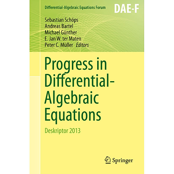 Progress in Differential-Algebraic Equations