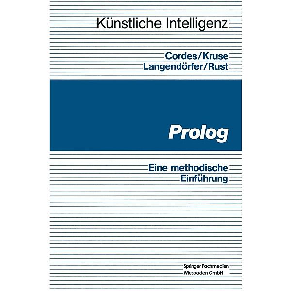 Prolog / Künstliche Intelligenz, Ralf Cordes, Paul Schmitz