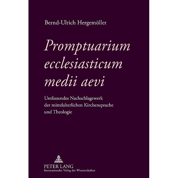 Promptuarium ecclesiasticum medii aevi, Bernd-Ulrich Hergemöller