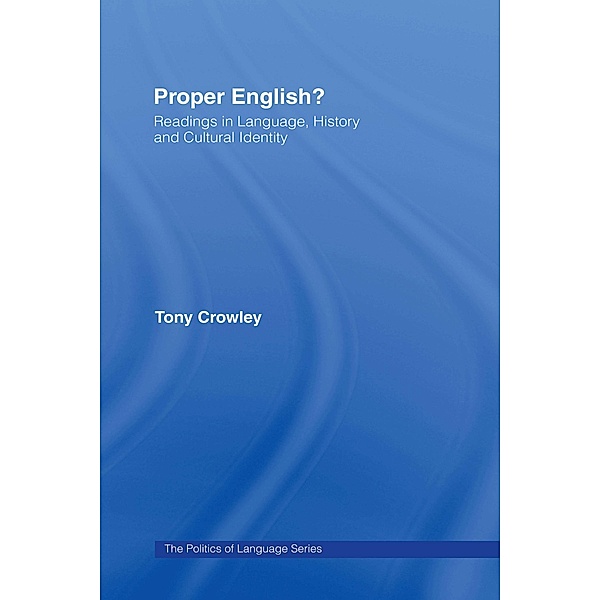 Proper English, Tony Crowley