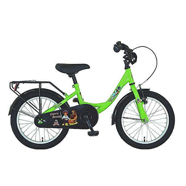 Prophete  Kinderrad  16 Einsteiger, Farbe grün
