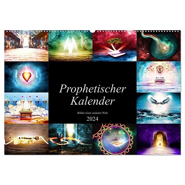 Prophetischer Kalender: Bilder einer anderen Welt (Wandkalender 2024 DIN A2 quer), CALVENDO Monatskalender, Simon Glimm