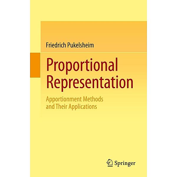Proportional Representation, Friedrich Pukelsheim