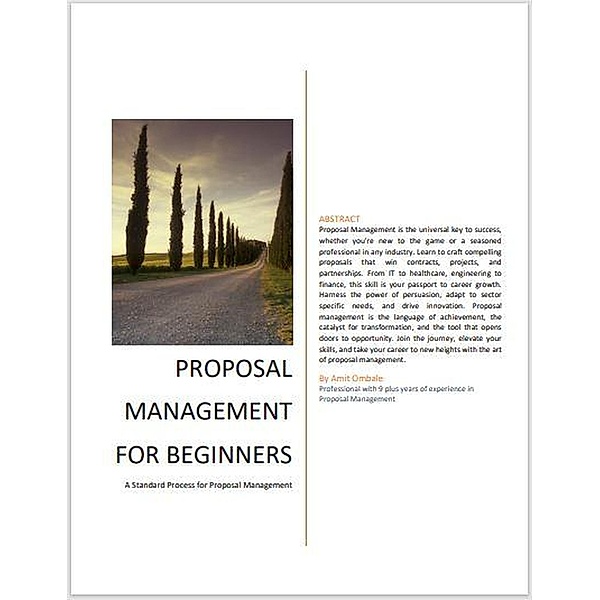 Proposal Management for Beginners (8.9, #8) / 8.9, Amit Ombale