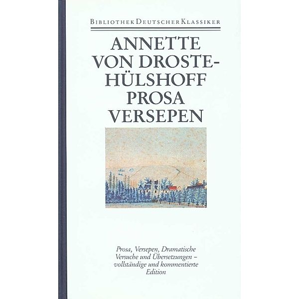 Prosa, Epische und Dramatische Werke, Übersetzungen, Annette von Droste-Hülshoff