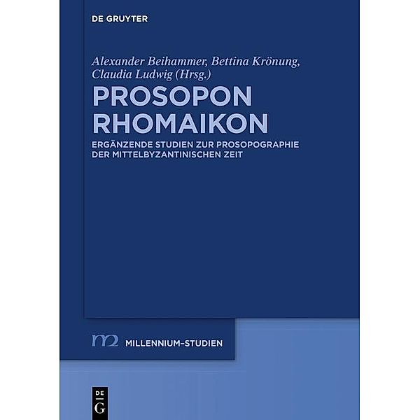 Prosopon Rhomaikon / Millennium-Studien / Millennium Studies Bd.68
