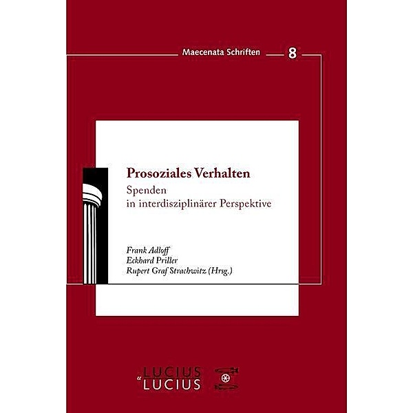 Prosoziales Verhalten / Maecenata Schriften Bd.8