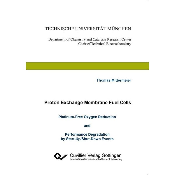 Proton Exchange Membrane Fuel Cells Platinum-Free Oxygen Reduction and Performance Degradation by Start-Up/Shut-Down Events