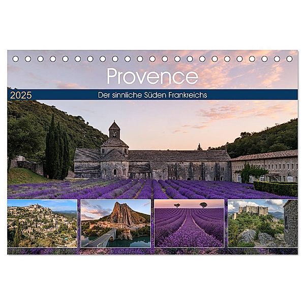 Provence, der sinnliche Süden Frankreichs (Tischkalender 2025 DIN A5 quer), CALVENDO Monatskalender, Calvendo, Joana Kruse