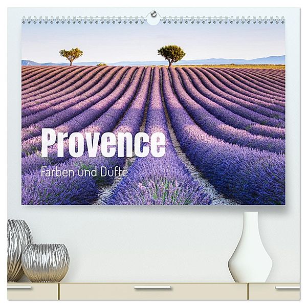Provence - Farben und Düfte (hochwertiger Premium Wandkalender 2025 DIN A2 quer), Kunstdruck in Hochglanz, Calvendo, Matteo Colombo