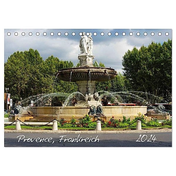 Provence, Frankreich (Tischkalender 2024 DIN A5 quer), CALVENDO Monatskalender, ChriSpa