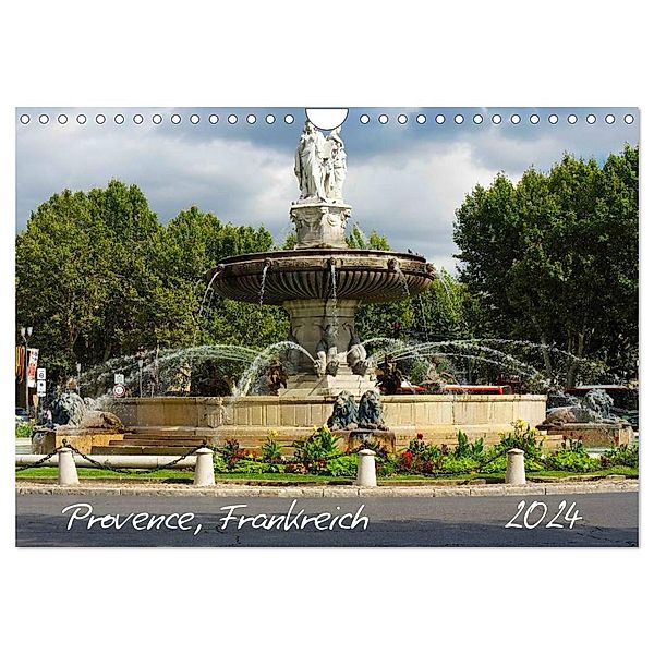 Provence, Frankreich (Wandkalender 2024 DIN A4 quer), CALVENDO Monatskalender, ChriSpa