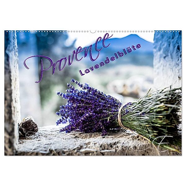 Provence - Lavendelblüte (Wandkalender 2024 DIN A2 quer), CALVENDO Monatskalender, Monika Schöb