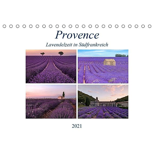 Provence, Lavendelzeit in Südfrankreich (Tischkalender 2021 DIN A5 quer), Joana Kruse