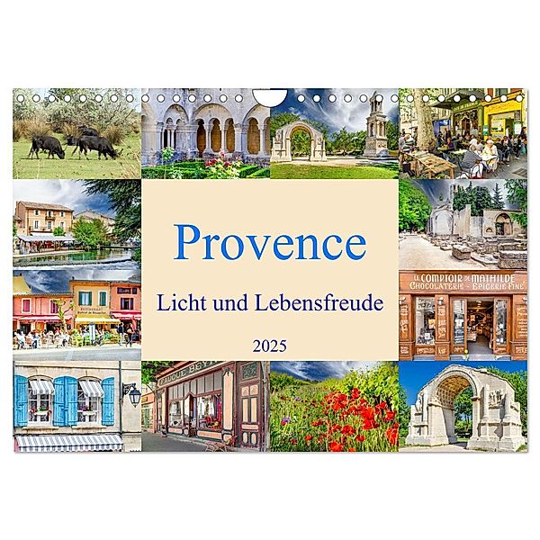 Provence. Licht und Lebensfreude (Wandkalender 2025 DIN A4 quer), CALVENDO Monatskalender, Calvendo, Bodo-Schmidt-Photography