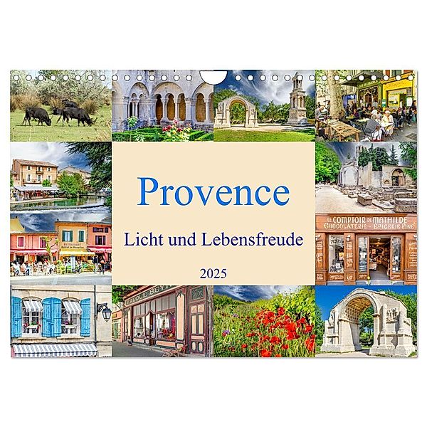 Provence. Licht und Lebensfreude (Wandkalender 2025 DIN A4 quer), CALVENDO Monatskalender, Calvendo, Bodo-Schmidt-Photography