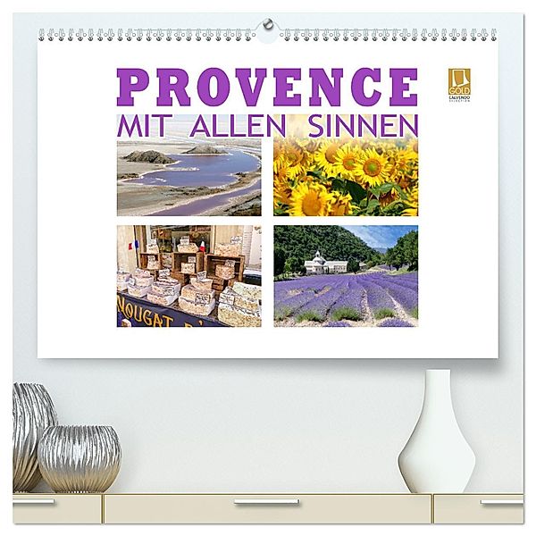 Provence mit allen Sinnen (hochwertiger Premium Wandkalender 2025 DIN A2 quer), Kunstdruck in Hochglanz, Calvendo, Christine B-B Müller