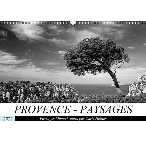 Provence - Paysages monochromes (Calendrier mural 2021 DIN A3 horizontal), Chris Hellier (© Photos Copyright)