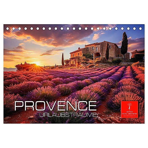 Provence Urlaubsträume (Tischkalender 2024 DIN A5 quer), CALVENDO Monatskalender, Calvendo, Peter Roder