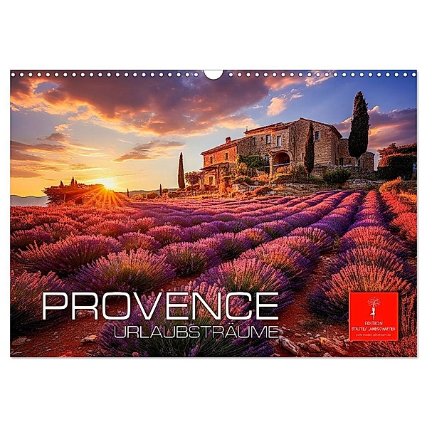 Provence Urlaubsträume (Wandkalender 2025 DIN A3 quer), CALVENDO Monatskalender, Calvendo, Peter Roder