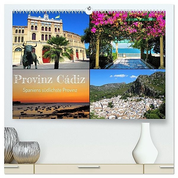 Provinz Cádiz - Spaniens südlichste Provinz (hochwertiger Premium Wandkalender 2025 DIN A2 quer), Kunstdruck in Hochglanz, Calvendo, Martin Gillner