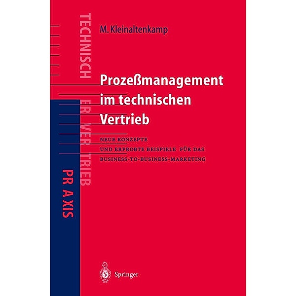 Prozeßmanagement im Technischen Vertrieb / VDI-Buch, Michael Kleinaltenkamp, Michael Ehret