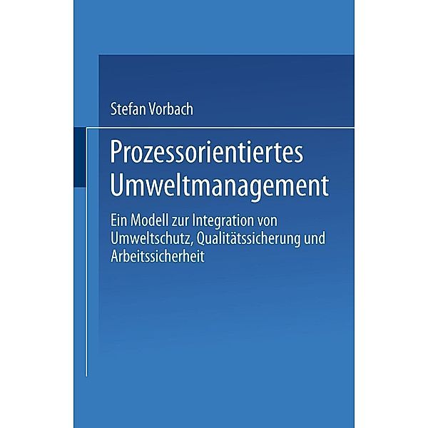 Prozessorientiertes Umweltmanagement, Stefan Vorbach