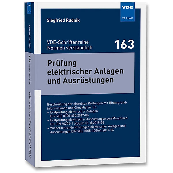 Prüfung elektrischer Anlagen und Ausrüstungen, Siegfried Rudnik