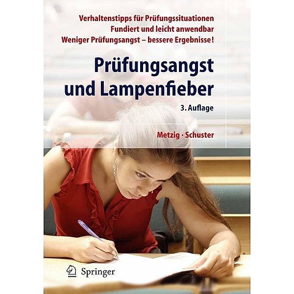 Prüfungsangst und Lampenfieber, Werner Metzig, Martin Schuster