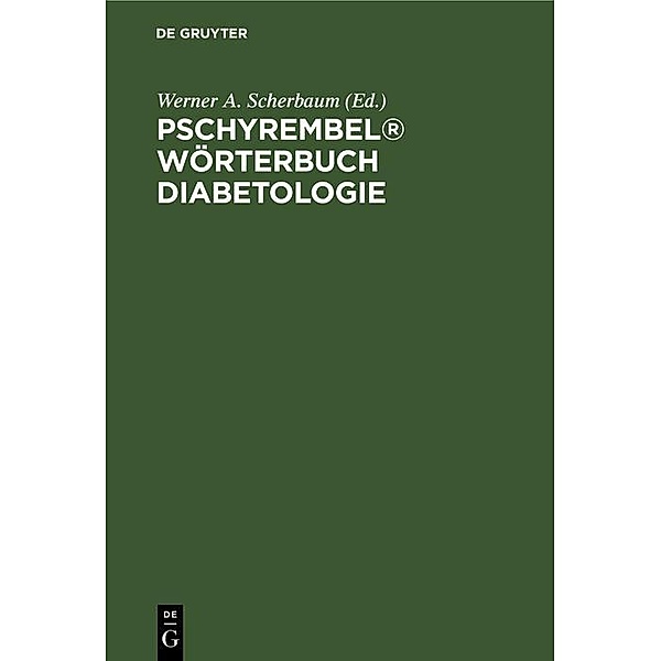 Pschyrembel® Wörterbuch Diabetologie