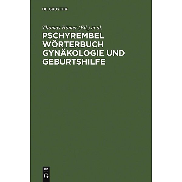 Pschyrembel Wörterbuch Gynäkologie und Geburtshilfe