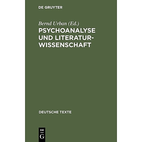 Psychoanalyse und Literaturwissenschaft