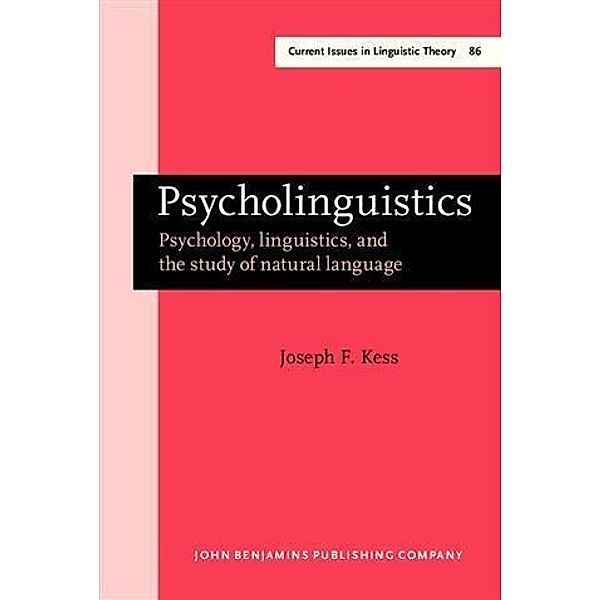 Psycholinguistics, Joseph F. Kess