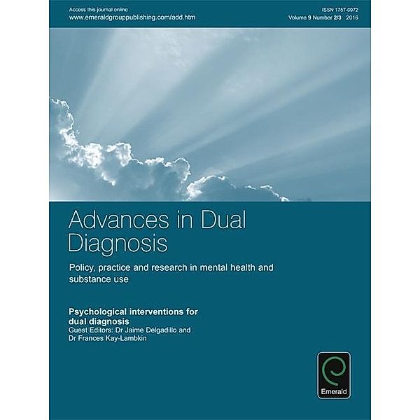 Psychological interventions for dual diagnosis