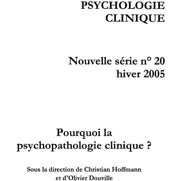 Psychologie clinique no. 20 / Hors-collection, Collectif