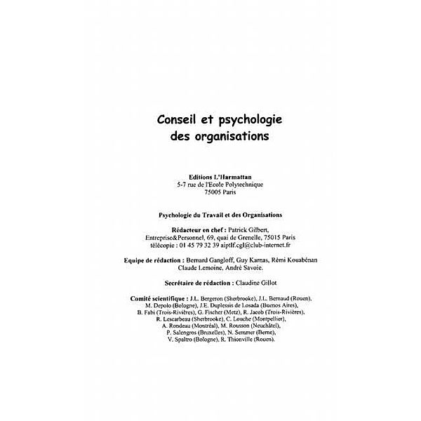 Psychologie du travail / Hors-collection, Collectif