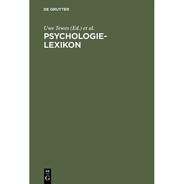 Psychologie-Lexikon, Uwe Tewes, Klaus Wildgrube