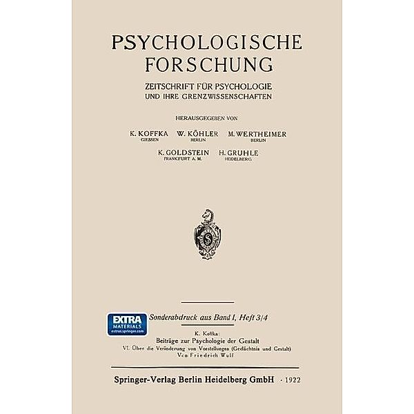 Psychologische Forschung, Friedrich Wulf