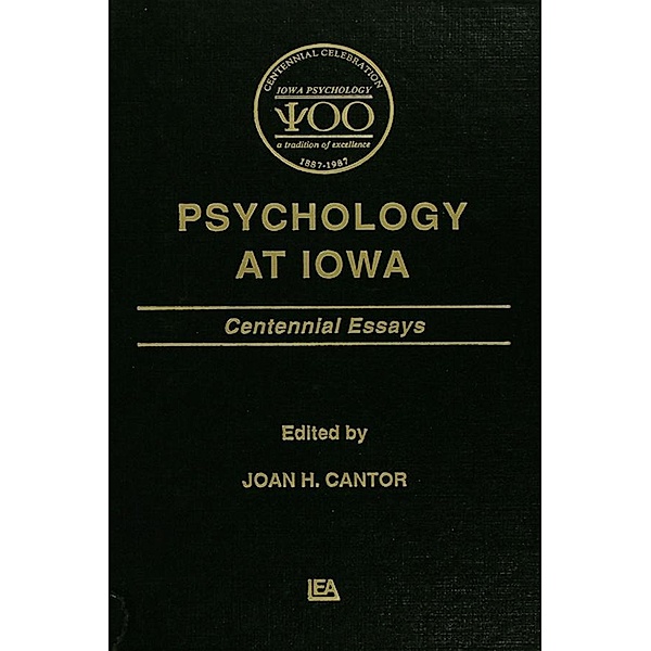 Psychology at Iowa, Joan H. Cantor