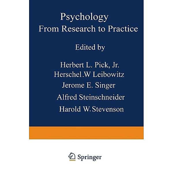 Psychology: From Research to Practice