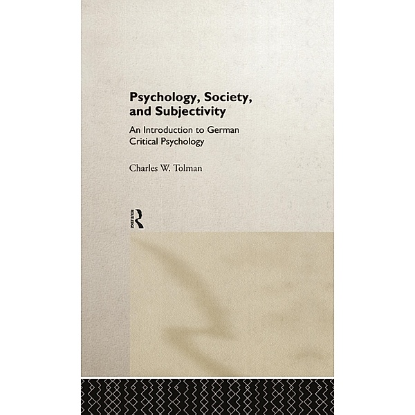Psychology Society & Subject, Charles W Tolman