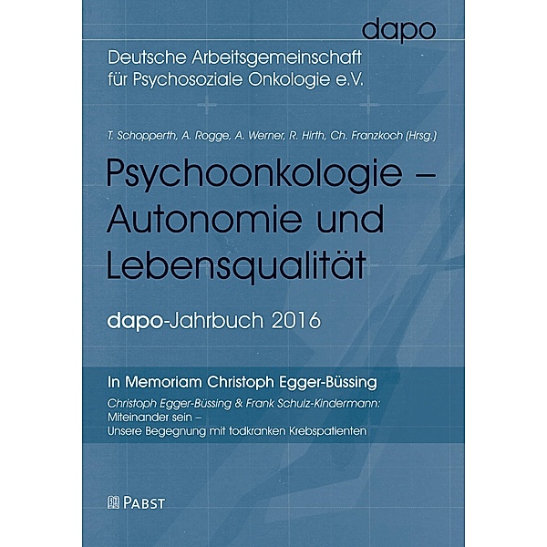 Psychoonkologie - Autonomie und Lebensqualität, Christian Franzkoch