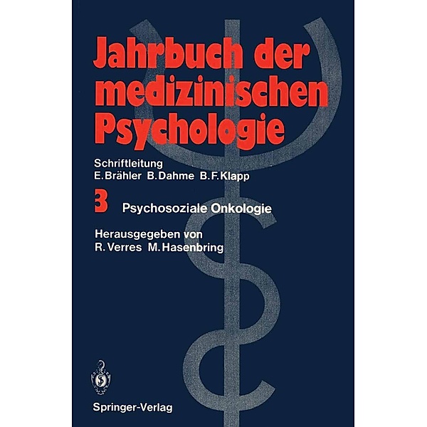 Psychosoziale Onkologie / Jahrbuch der medizinischen Psychologie Bd.3