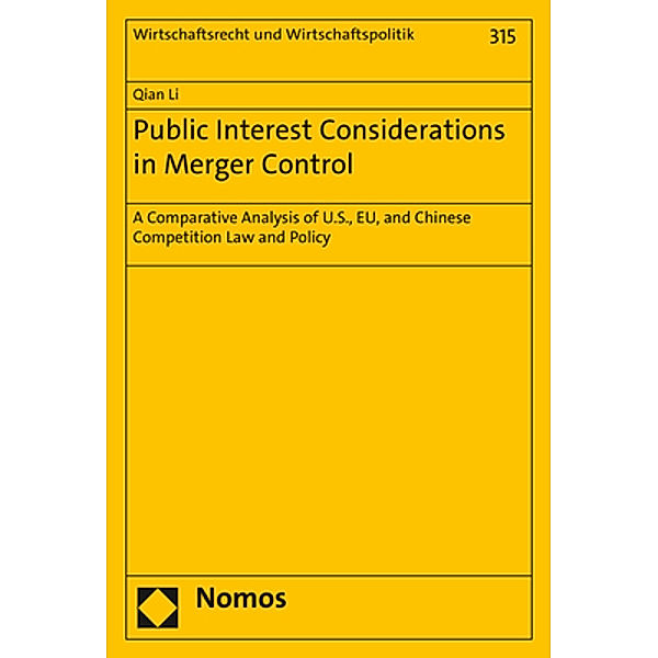 Public Interest Considerations in Merger Control, Qian Li