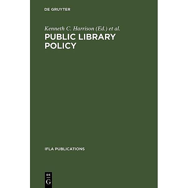 Public Library Policy / IFLA Publications Bd.19