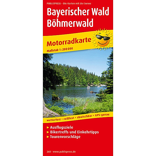 PUBLICPRESS Motorradkarte Bayerischer Wald - Böhmerwald