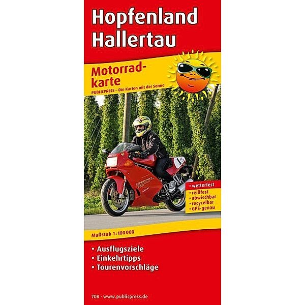 PublicPress Motorradkarte Hopfenland Hallertau