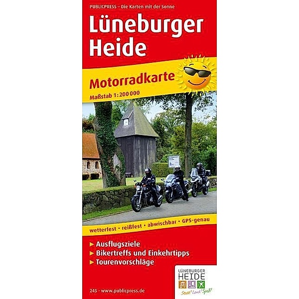 PublicPress Motorradkarte Lüneburger Heide